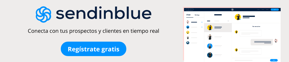 Chat web con sendinblue